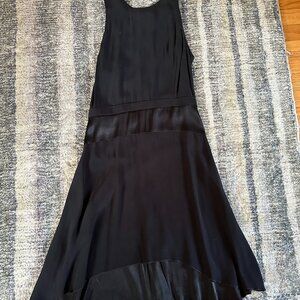 Sanctuary Black High-Neck Drop-Waist Dress - Sz XS